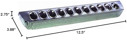 Little Giant® Slide-Top Poultry Ground Feeders | Galvanized Feeding Trough Tray | Durable and Lightweight Chicken Feeder | Made in USA | 12 Inches