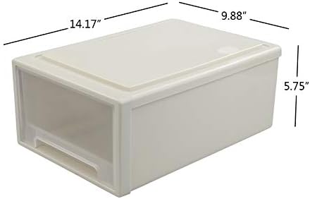 6 Quart Plastic Chest of Drawers, Desktop Office Organizer, 3 Pack