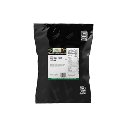 Frontier Co-op Vegetable Broth Powder, 1-Pound Bulk Bag, Broth, Soup Base, Gravy, Hot Drink, Kosher