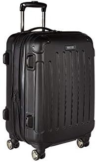 Kenneth Cole REACTION Renegade Luggage Expandable 8-Wheel Spinner Lightweight Hardside Suitcase, Champagne, 20-Inch Carry On
