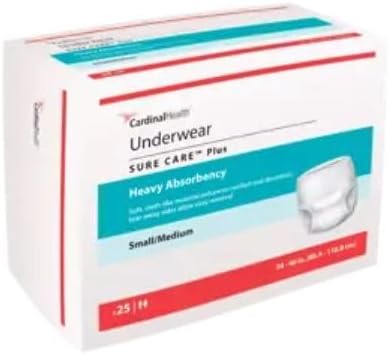 Cardinal Health™ Protective Underwear, Sure Care™ Plus, Heavy Absorbency, Large, Pull-On Adult Disposable Underwear with Tear-Away Seams
