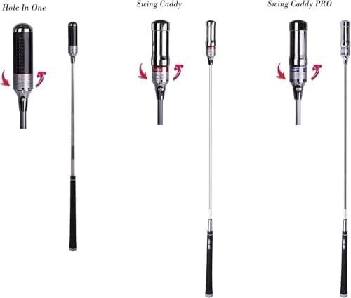 Swing Caddy PRO: Golf Swing Trainer Patented for Distance, Rhythm, Tempo, Accuracy & Warmup
