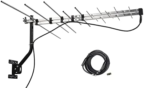 TV Outdoor Yagi Antenna with Long Range Reception Capacity - Digital TV Antenna Available for Attic or Roof Mount