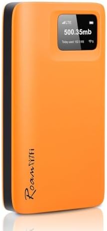RoamWiFi Mobile Hotspot Pocket WiFi, Portable WiFi No SIM Card Needed, MiFi