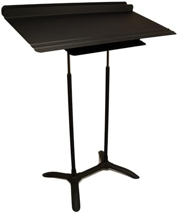 Manhasset 5401 Regal Conductor's Music Stand | Wide Conductor's Desk, Adjustable Height, Orchestra, Choir, Band, Rehearsal