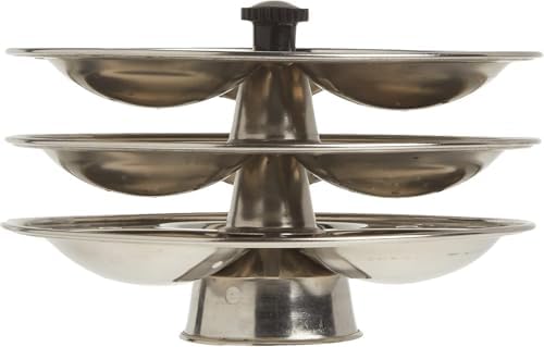 Tabakh 3-Rack Stainless Steel Hawkins Type Idli Stand, Makes 9 Idlys