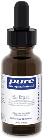 Pure Encapsulations B12 Liquid | 1, 000 mcg Vitamin B12 (Methylcobalamin) Supplement to Support Nerves, Immune Health, Energy
