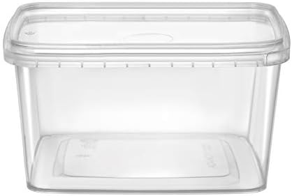 NYHI 32 oz 20 Pack Square Clear Deli Containers with Lids Disposable BPA Free Square Plastic Food Storage Containers with Lids Airtight for Meal