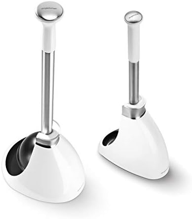 simplehuman Toilet Brush with Caddy Stainless Steel, Black