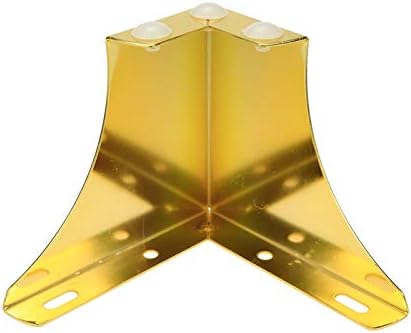 Bitray Metal Sofa Leg 2 Inch Height L Shape Furniture Leg Gold Sofa Legs Table Cabinet Cupboard Couch Leg Furniture Feet Replacement - 4pcs