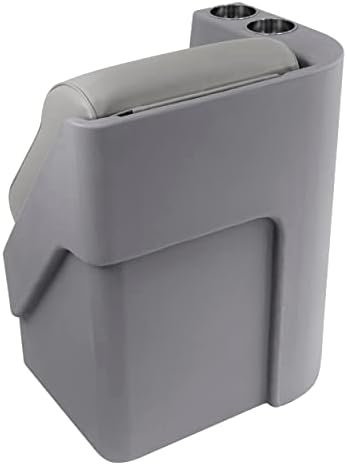 Wise 8WD1305L-1011 Deluxe Series Pontoon Left Lean Back Recliner Section, Grey/Navy/Blue