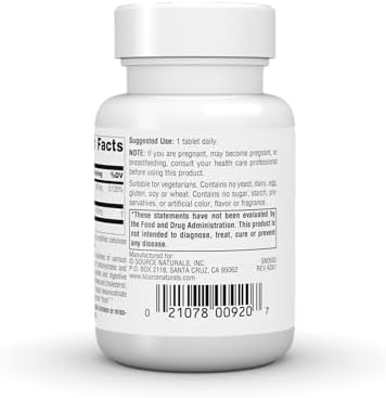 Source Naturals No-Flush Niacin, B-3, 500 mg - 30 VegetarianTablets | Cardiovasular Health | Energy Support*