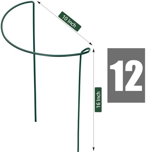 FEED GARDEN Peony Cages and Supports, 6 Pack Plant Support Stakes for Outdoor & Indoor Plants