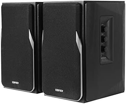 Edifier R1380DB Active Bluetooth Bookshelf Speakers - Optical/Coaxial Input - 2.0 Wireless Studio Monitor Speaker - 42W RMS (Black)