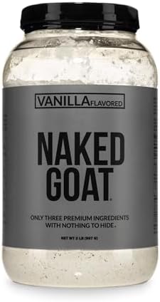 NAKED Goat - Pasture Fed Goat Whey Protein Powder from Small-Herd Wisconsin Dairies, 2Lb Bulk, GMO Free, Soy Free. Easy to Digest - All Natural - 23 Grams of Protein - 30 Servings