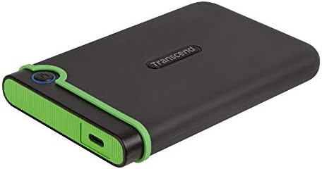 Transcend 4TB StoreJet 25M3 Rugged Portable HDD, One Touch Backup