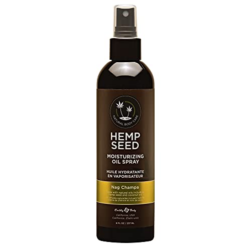 Hemp Seed Moisturizing Oil Spray - 8 oz - Smooth, Moisturize & Protect Skin - With Vitamin E + Hemp Seed, Coconut & Avocado Oils - Vegan, Cruelty Free