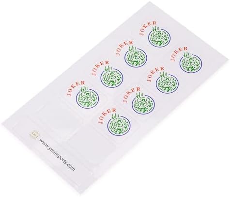 Yellow Mountain Imports American Mahjong Joker Tile Decal Stickers, Set of 8