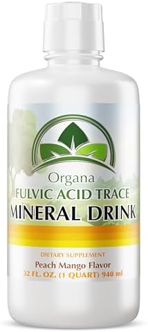 Organa Trace Minerals - Liquid Colloidal Minerals Supplements - Plant Derived for Maximum Absorption - Colloidal Minerals Liquid for Wellness - 32 Ounces