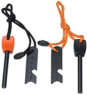 FOSTAR Ferrocerium Alloy Rod Fire Starter, 5/16 Inch Thick Waterproof Fire Steel, Bushcraft Ferro Rod with Easy Grip Handle