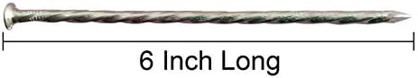 9 Pack 8 Inch Galvanized Tent Spikes,Metal Edging Spikes Landscape