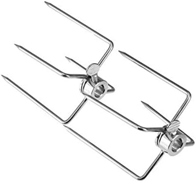 Electric BBQ Rotisserie Spit Roaster Charcoal Motor Rod Kit with Meat Forks