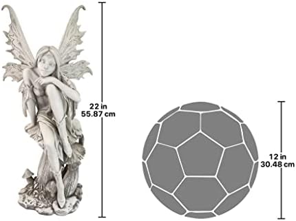 Design Toscano Fairy of Hopes and Dreams Garden Statue by Artist Cecelia 11"Wx11"Dx22"