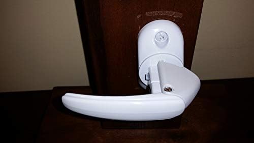 Inside Handle Storm Door Latch White Turn Handle Only