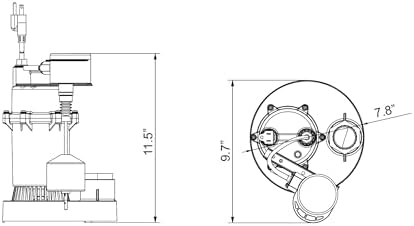 1/4 HP Laundry/Sink Tray Sump Pump (Model: SUM250ALV)