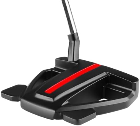 Orlimar Golf F4 Mallet Mid Length Putter, Black, Right Handed, 38" | Counter Balanced, 16" Long Oversize Putter Grip, Headcover Included