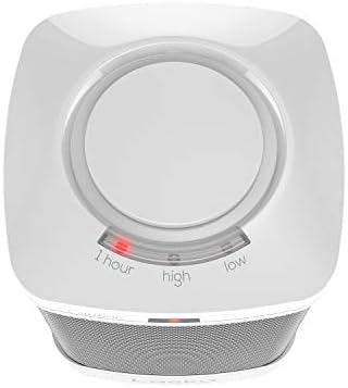 Lasko Electric Ceramic Space Heater for Bathroom - 8” - CD08200 - White | ALCI Safety Plug, Portable, 2 Heat Settings, Simple Heat Button, Overheat Protection, Cool Touch Housing, 1500W