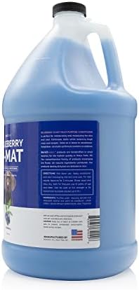 Bark2Basics Blueberry D-Mat Dog Conditioner and Pet Detangler, 1 Gallon | 16:1 Concentrate. Loosens Tough Mats and Tangles, Use as Leave In