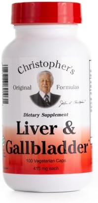 Christopher's Original Formulas Liver & Gallbladder Formula Capsules - Gallbladder Supplements with Digestive Enzymes & Natural Herbs
