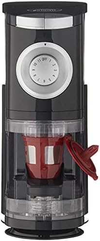 SOLOGRIND 2-in-1 Automatic Single Serve Coffee Burr Grinder for Coffee Pod,Black,1 EA