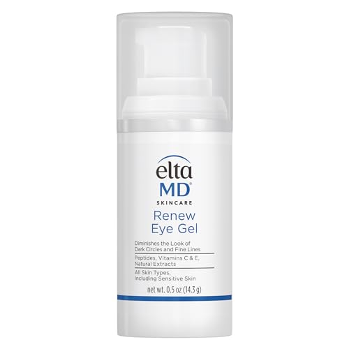 EltaMD Renew Eye Gel Serum for Dark Circles and Puffiness, 0.5 oz | Reduces Fine Lines And Wrinkles, Creamy Under Eye Serum