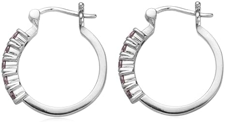 Color Orchid Cubic ZirconiaEarrings in Stainless Steel