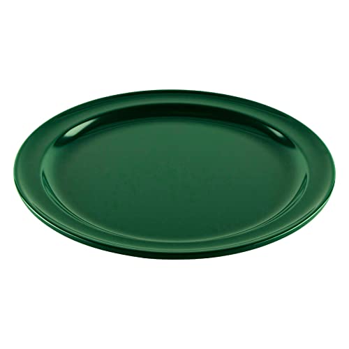 GET 9" Green Supermel Hunter Round Dinner Melamine Plate (Set of 12) | Dishwasher safe, Shatterproof, Restaurant service, Great for Entrees, Salads