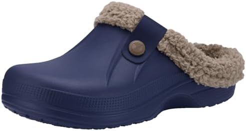Beslip Fur Lined Clogs for Women & Men Fuzzy Slippers with Memory Foam