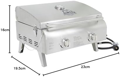 Pit Boss Grills 75275 Stainless Steel Two-Burner Portable Grill