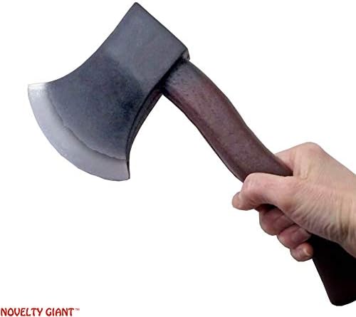 12" High Density Foam Hand Axe Viking Barbarian Theater Prop Brown