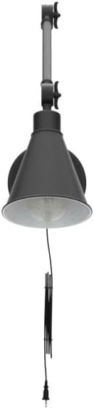 CADUKE Swing Arm Wall Lamp for Bedroom, Set of 2 Plug in Wall Light Fixture with Dimmable Switch