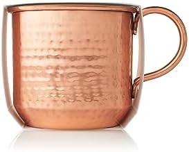 Thymes Simmered Cider Copper Candle - Warm & Spicy Apple Scented Candles for Home - Notes of Apple, Clove, and Cardamom - Luxury Gifts for Women - Fall Decor - 3 Wick (Copper Pot, 18 oz)