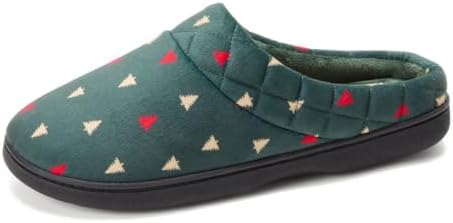 Dearfoams Women's Lightweight Memory Foam Indoor House Slipper Darcy Velour Clog with Wide Widths