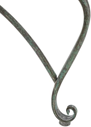 SAFAVIEH Outdoor - Ally Iron Tree Bench - Rustic Brown Iron Metal - Curved Scrollwork Garden Design - Ideal for Patio, Deck, Porch, Garden, 17.5" Seat Height (PAT5019A)