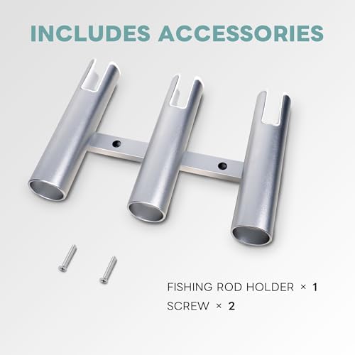 Aluminium Fishing Rod Holders for Boat, Wall-Mounted Fishing Pole Roof Rod Rack,Surf Fishing Rod Holder for Truck, Boats & Yacht