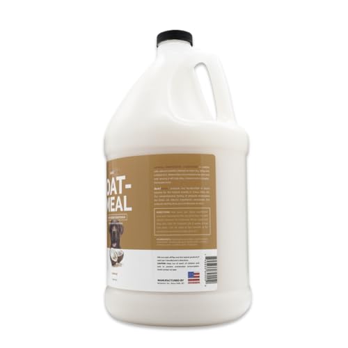 Bark2Basics Oatmeal Dog Conditioner for Itchy Skin Relief, 1 Gallon, 16:1 | 16:1 Concentrate, Colloidal Oatmeal Soothes Sensitive Skin
