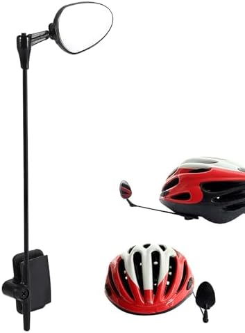Biking Mirror for Helmet Helmet Mirror, Helmet Safety Rearview Mirror, Mountain Road Cycling Rear View Mirror for All Helmet Sizes