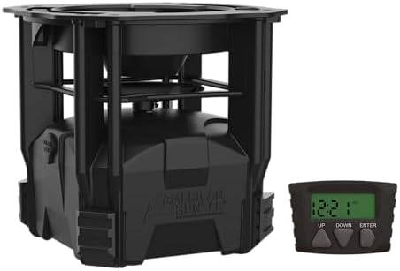 American Hunter ECON Feeder Kit – Digital Deer Feeder Kit with Metal Spin Plate & Built-in Varmint Guard