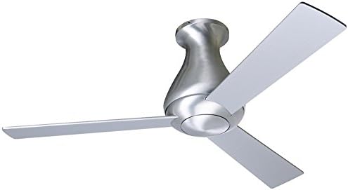 42" Modern Fan Altus Aluminum Finish Flush Mount Ceiling Fan