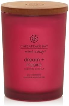 Chesapeake Bay Balance + Harmony Scented Candle Water Lily Pear Fragrance 50 Hours Burn Time Warm & Decorative Soy Wax Blend